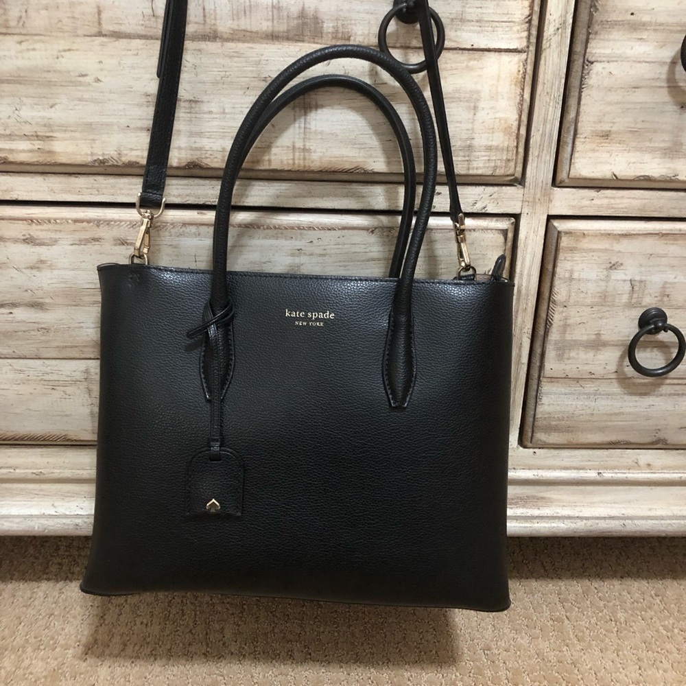 Kate ♠️ Spade Classic Black Tote - Picture 9 of 13